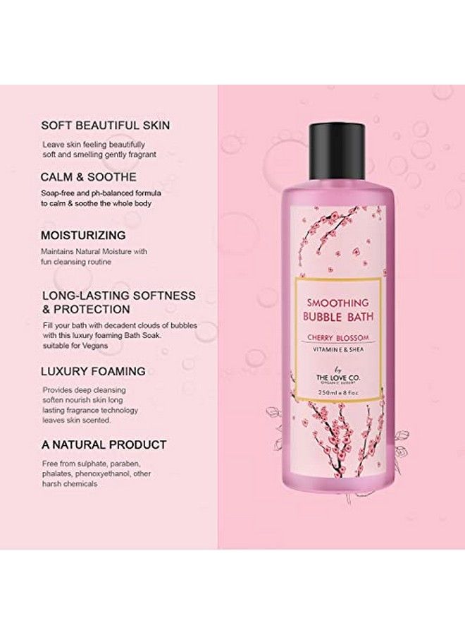 THE LOVE CO. The Love Co Cherry Blossom Bubble Bath For Bath Tub Aromatherapy Epsom Salt Based Bubble Bath Soap And Luxury Lavender Bath Oil For Dry Skin Moisturizing And Relaxing For Kids & Adults - Image 5