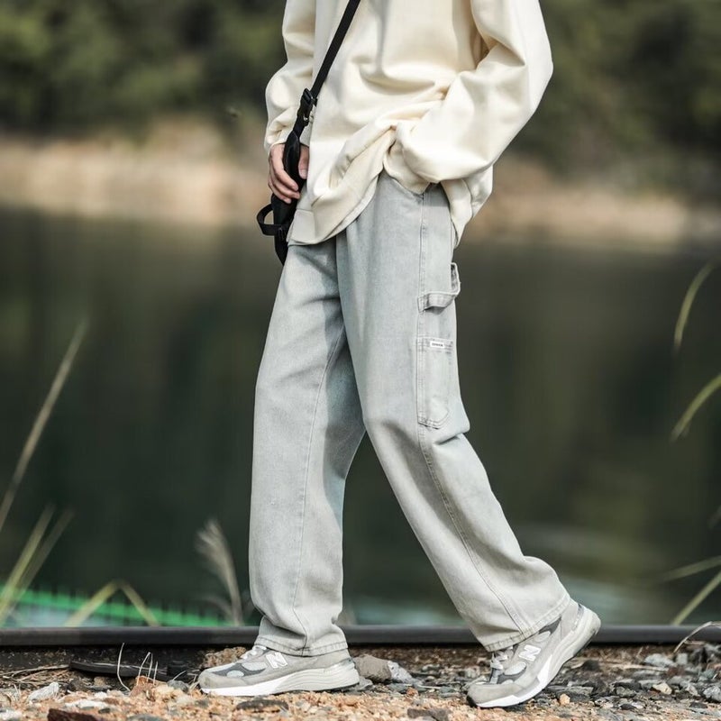 Unisex Casual Daily Denim Jeans - Image 3