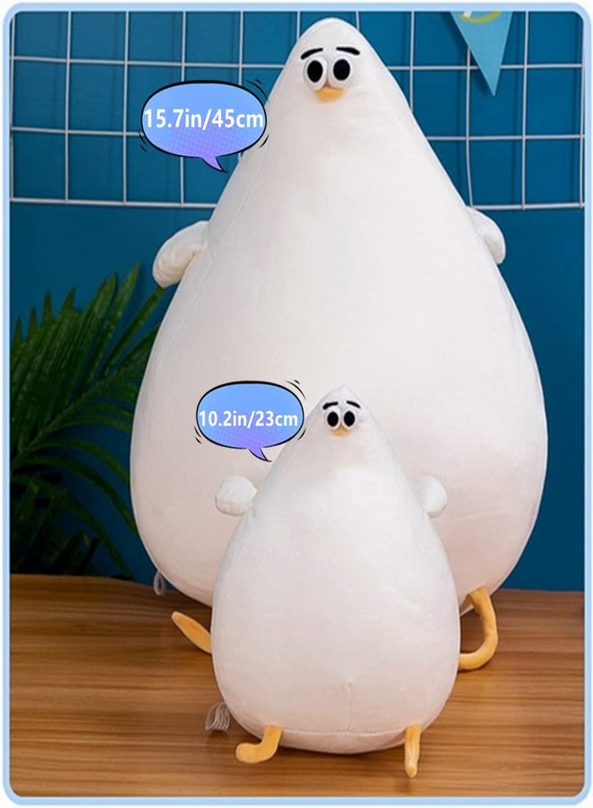 ألعاب قطيفة على شكل طائر نورس لطيف من NatureMan، حيوانات محشوة على شكل دجاجة سمينة مضحكة، وسادة دجاج كرتونية، هدية إبداعية للأولاد والبنات، هدايا المهرجانات (15.7 بوصة) - Image 4