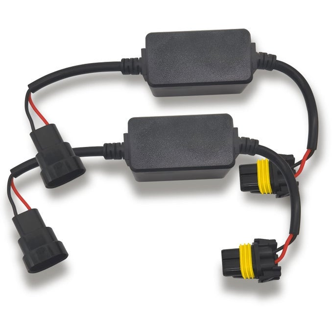 2 Pcs Led Canbus Error Free Anti Flickering Resistor Decoder 9005Hb39006Hb49012 Led Decoder For Led Headlight Warning Canceller Capacitors Resistor