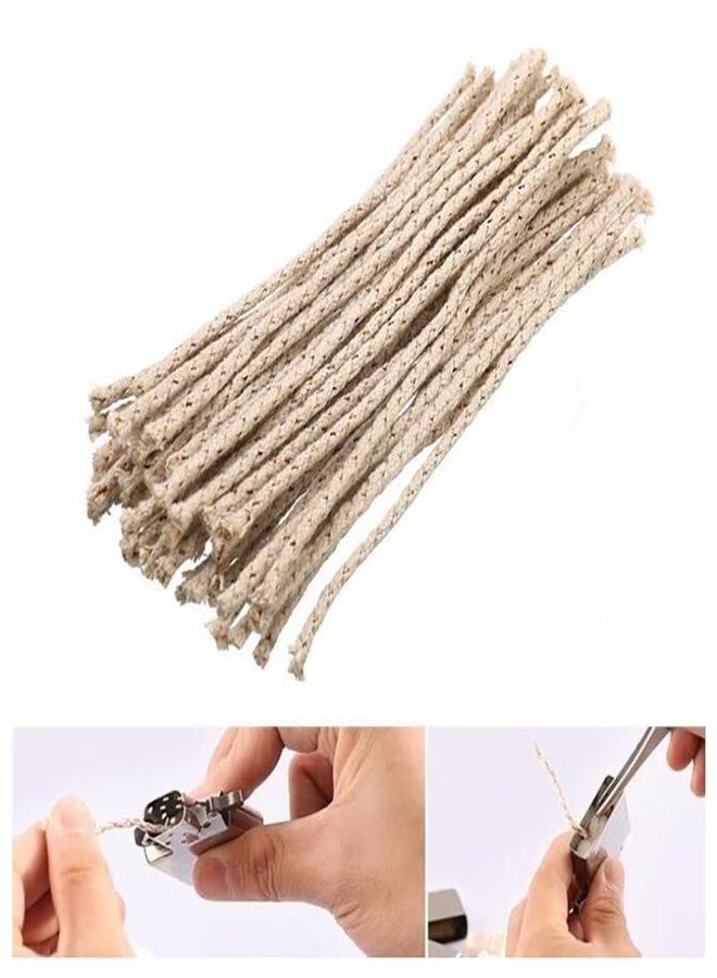 GSHLLO 100 قطعة فتائل ولاعة الوقود فتائل قطنية بديلة فتائل مصباح الزيت فتائل شموع سميكة فتائل فانوس الكيروسين فتائل ولاعة البنزين - Image 5