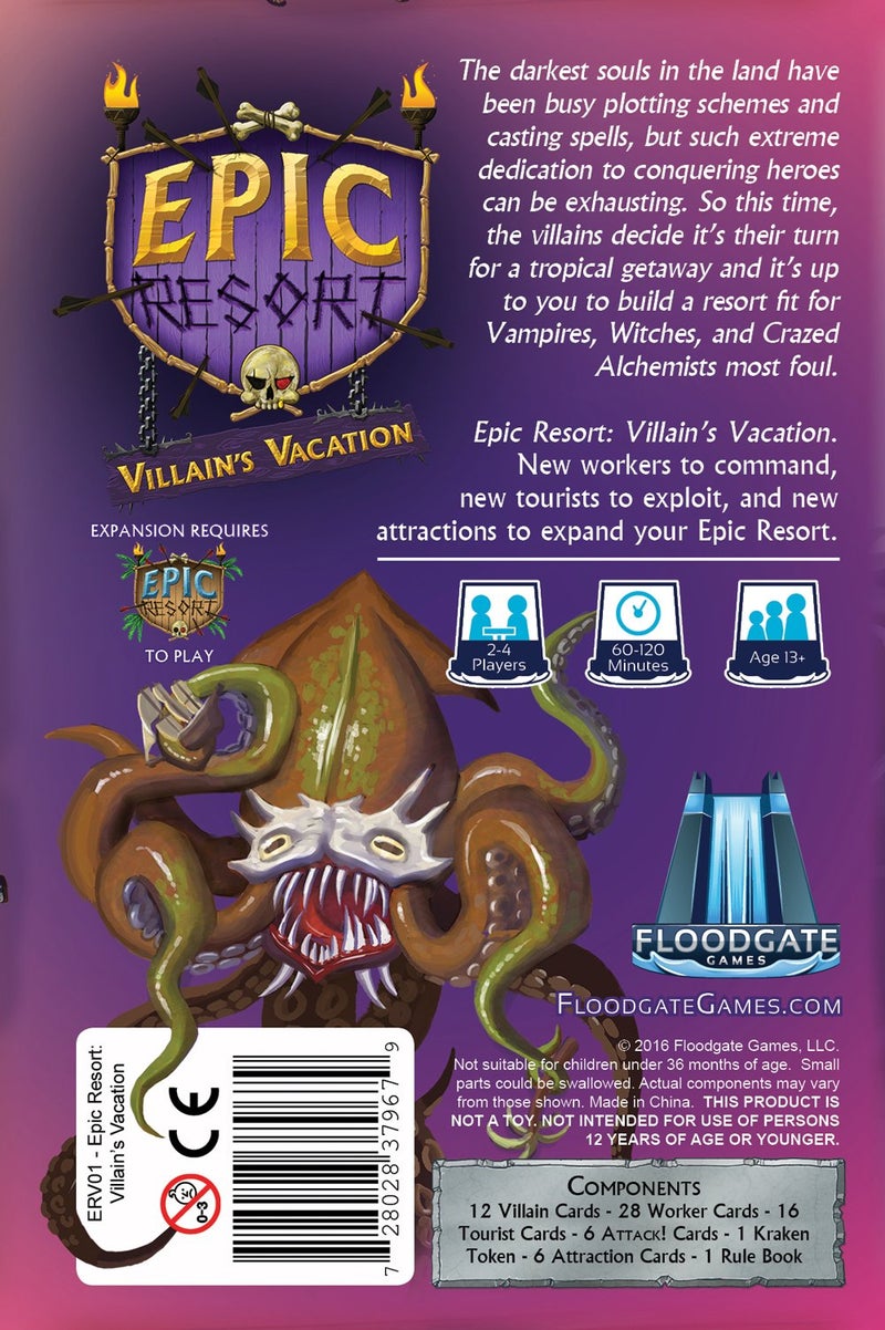 Floodgate Games Epic Resort: Villain's Vacation Board Game - Image 3