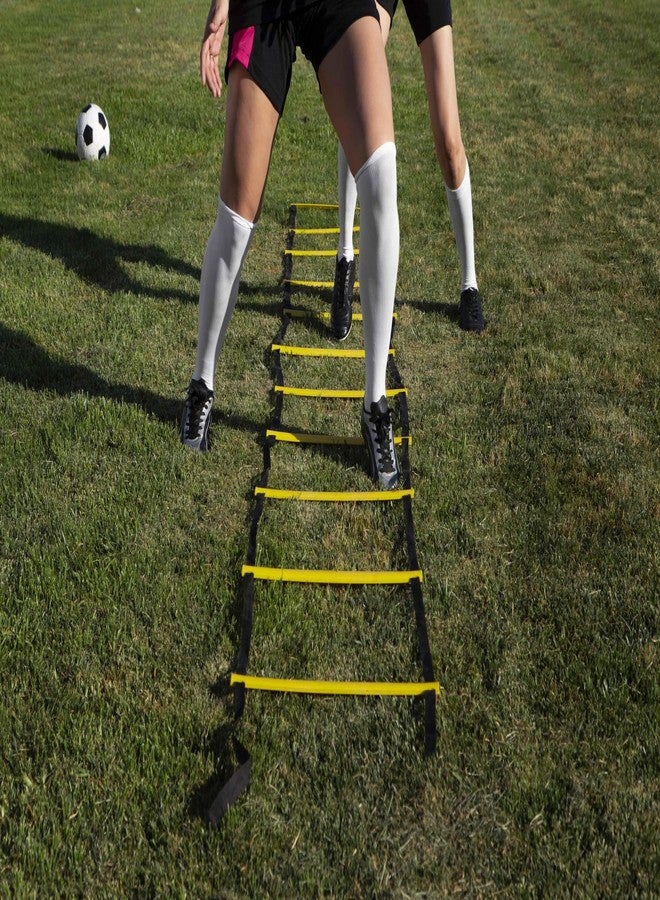 Protoner Agility Speed Ladder, 4-8 Metre Adjustable Rungs, Training Equipment for Football and Sports, with Carry Bag (8 Meter(18 Rungs)) - Image 1