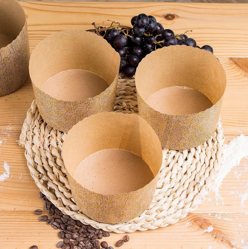 Esslly Single Serve Paper Moulds | Quality Baking Cups - Disposable | Set of 50 | Grease & Warp Resistant | Elegant Design | Ideal for Muffins, Cupcakes, Cakes (7 x 5 cms) - Image 5