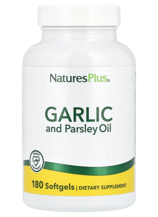 NaturesPlus Garlic and Parsley Oil 180 Softgels 