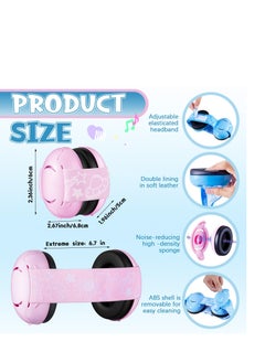 KASTWAVE 3Pcs Kids Ear Protection for Noise Reduction Cancelling Ear with Adjustable Headband Noise Hearing Protection Ear (Blue, White, Pink)  - Image 5