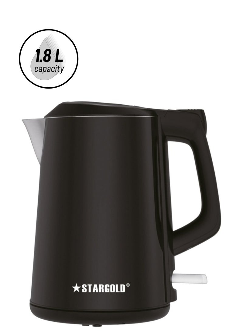 Stargold Electric Kettle 1.8L Capacity, 1500W, Modern Design, Auto Power Off, Overheat Protection Ideal for Home and Office Use - Image 1
