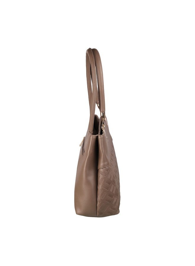 Mochi Women Beige Shoulder Bag (66-7210) - Image 4
