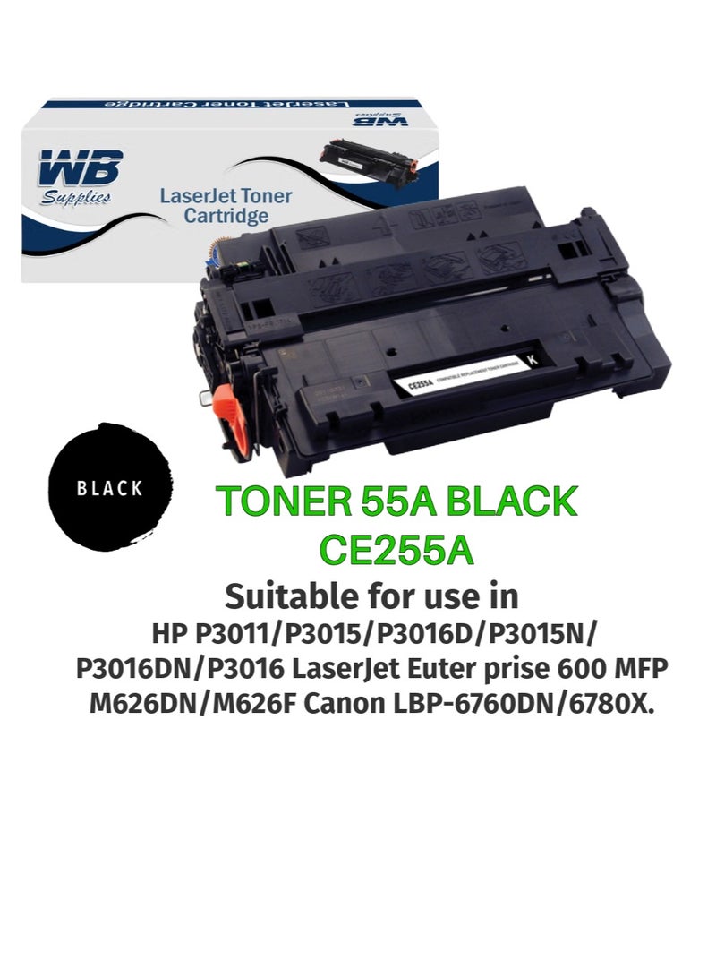 WB TONER 55A BLACK CE255A - Image 1