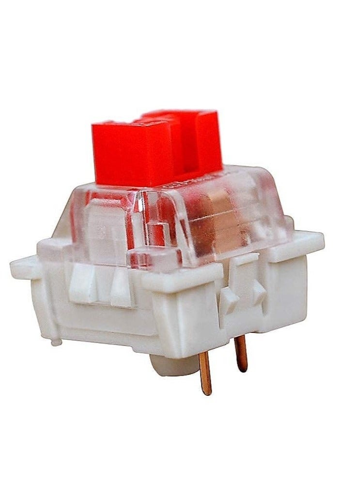 10 Pcs KeyBoard Switch Red Switches 3 Pin Key Switch - Cherry MX Equivalent DIY Replaceable Switches for Mechanical Keyboard 45gf Linear/RGB/Dustproof  - Image 5