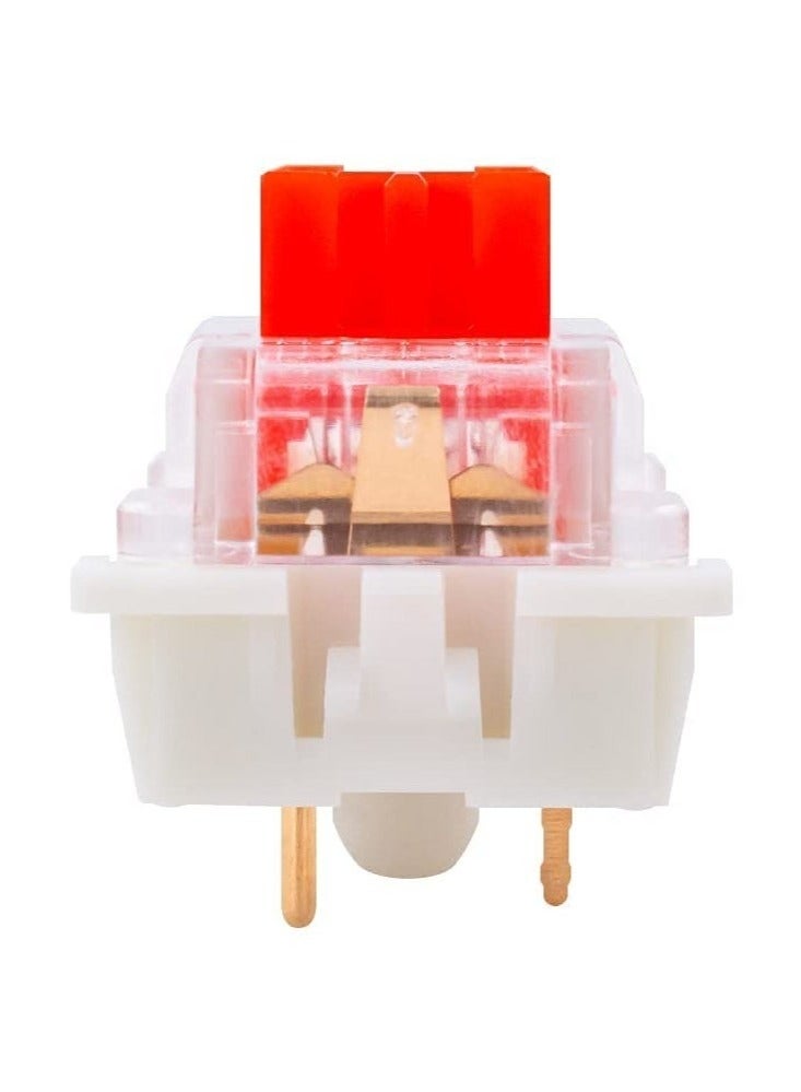 10 قطع Keyboard Switch Red Switches 3 دبوس مفتاح التبديل - Cherry MX مكافئ DIY مفاتيح قابلة للاستبدال للوحة المفاتيح الميكانيكية 45gf خطية / RGB / Dustproof - Image 4