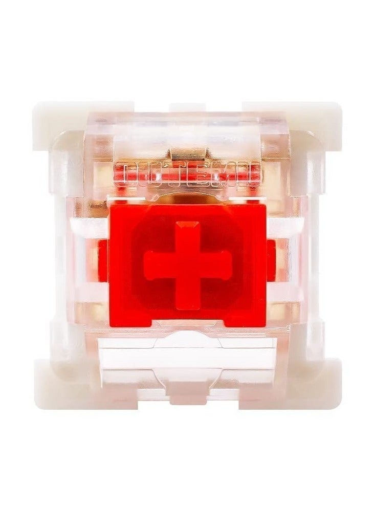 10 قطع Keyboard Switch Red Switches 3 دبوس مفتاح التبديل - Cherry MX مكافئ DIY مفاتيح قابلة للاستبدال للوحة المفاتيح الميكانيكية 45gf خطية / RGB / Dustproof - Image 3