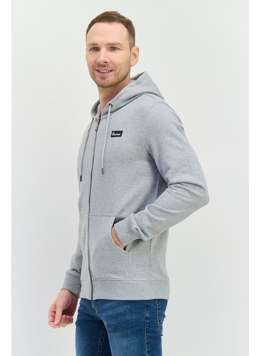 Penfield - Men Hoodie Brand Logo Long Sleeves Sweatshirt, Grey - Image 1