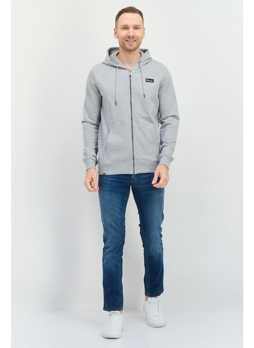 Penfield - Men Hoodie Brand Logo Long Sleeves Sweatshirt, Grey - Image 1