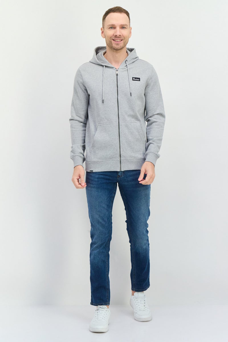 Penfield هودي للرجال بشعار العلامة التجارية بأكمام طويلة، رمادي - Image 4