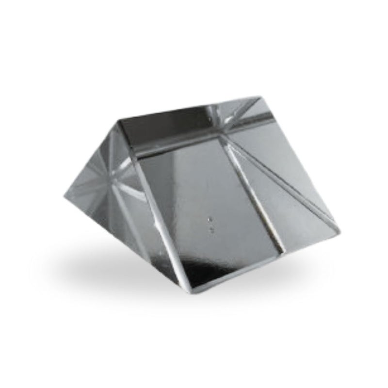 SBT INSTRUMENTS SBT Instrumetns Optical Glass Prism, Crystal Clear Right Angle Triangular Prism 50X50 MM for Light Refraction, Photography - Image 1
