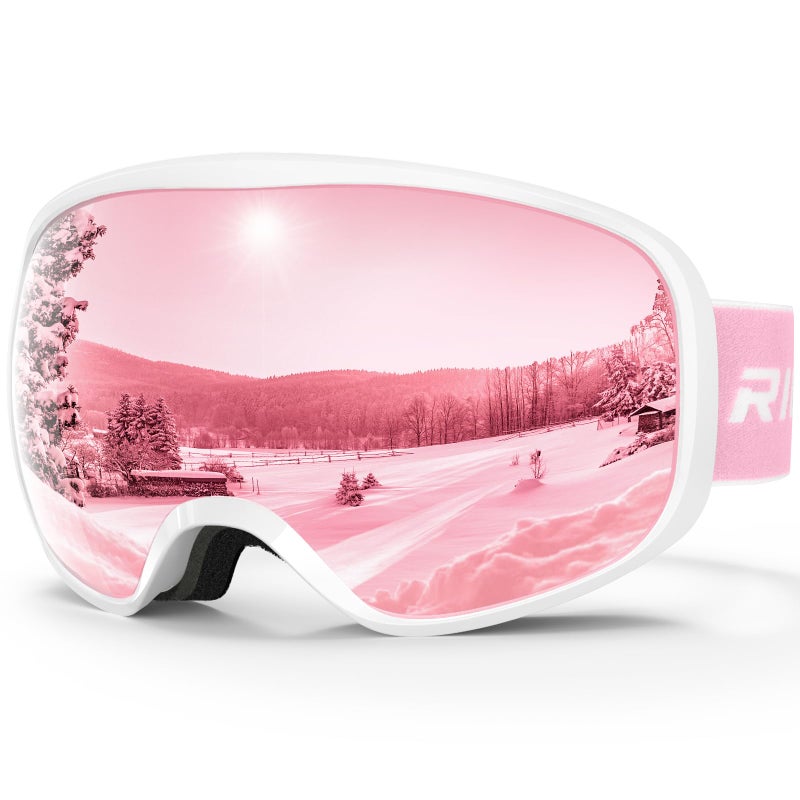 RIOROO Ski Goggles Snowboard Goggles for Men Women Adults Youth,Over Glasses OTG/100% UV Protection/Anti-fog/Wide Vision - Image 1