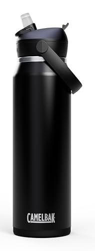 CamelBak Thrive Flip Straw Insulated Stainless Steel Water Bottle Cold Retention Design for Everyday Hydration and Active Use 32oz Black - Image 1