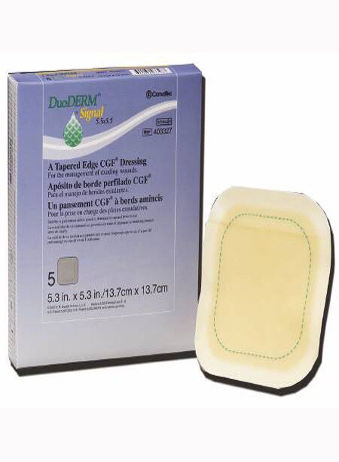 DUODERM Duoderm signal dressing, 5.5" x 5.5", 5 Count