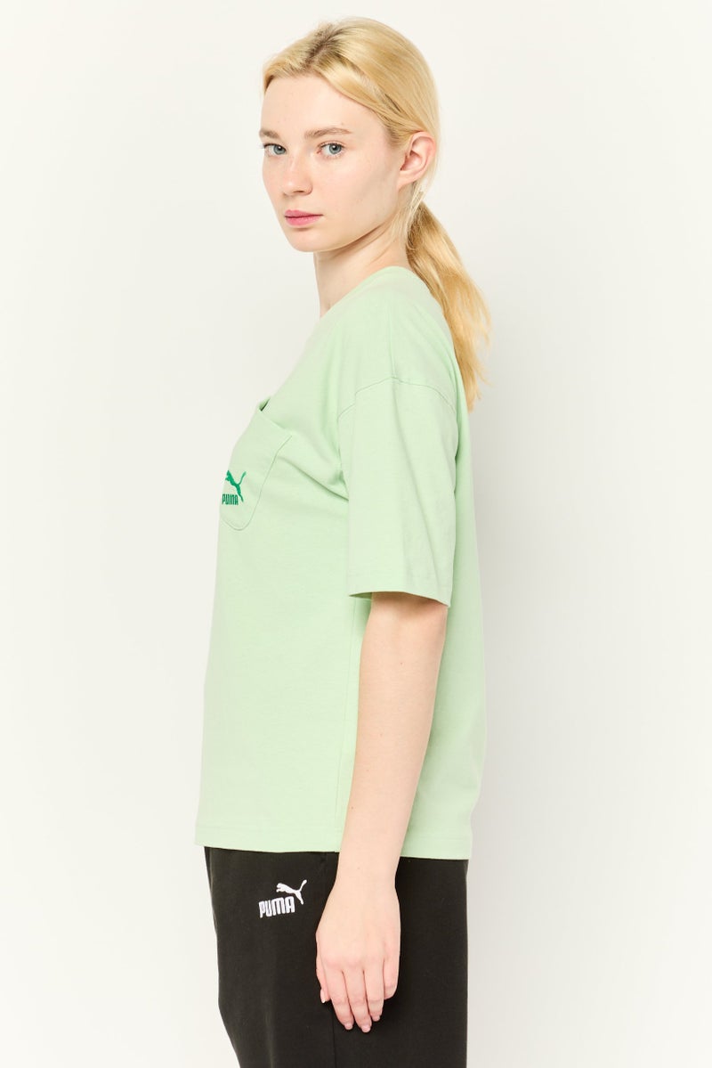 PUMA Women Sportswear Fit Short Sleeves Outdoor T-shirt, Light Mint Green - Image 3