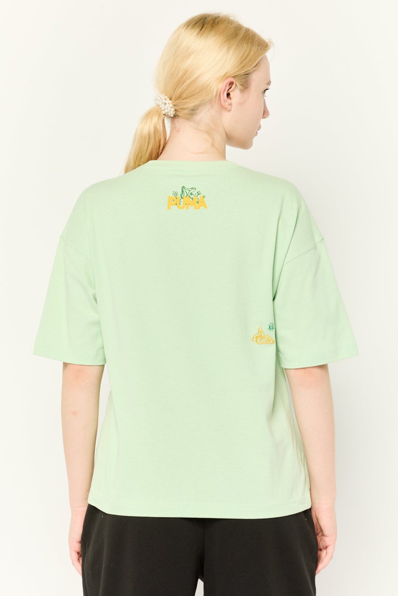 PUMA Women Sportswear Fit Short Sleeves Outdoor T-shirt, Light Mint Green - Image 4
