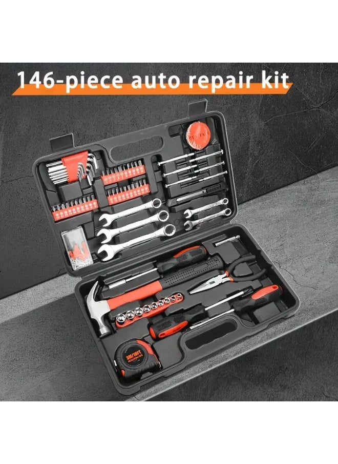 Generic 146pcs Universal Hand Tool Set, Includes Electric Drill and Portable Tool Storage Box, High-Quality Steel, Suitable for Home Maintenance, DIY Projects, and Car Repair  - Image 4