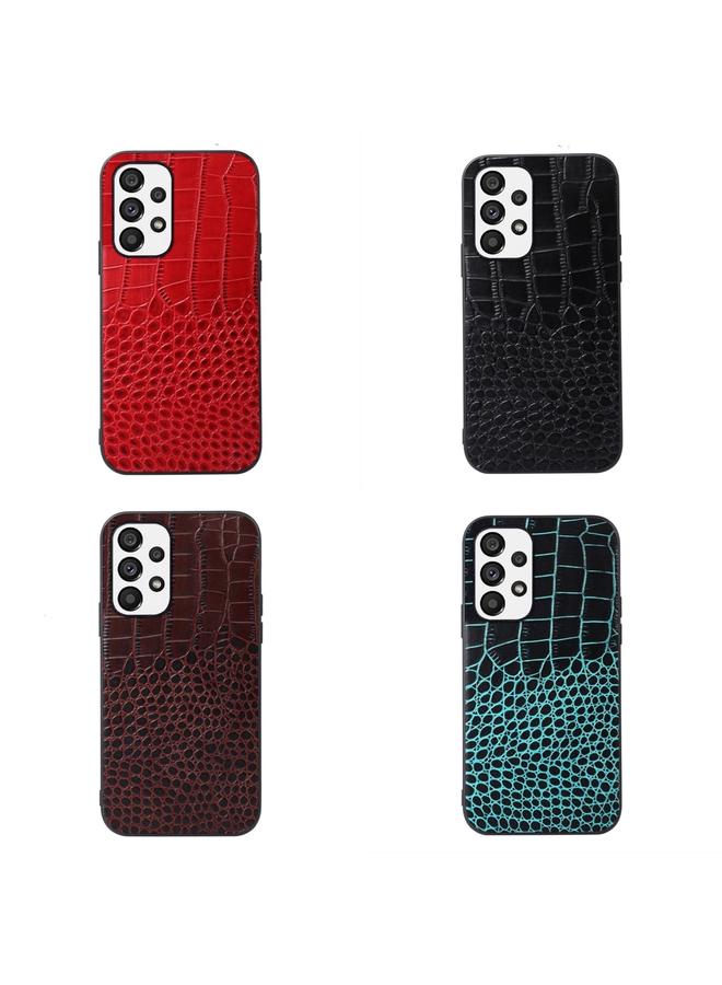 S-TOP Case For Samsung Galaxy A73 5G Crocodile Top Layer Cowhide Leather Case - Image 3