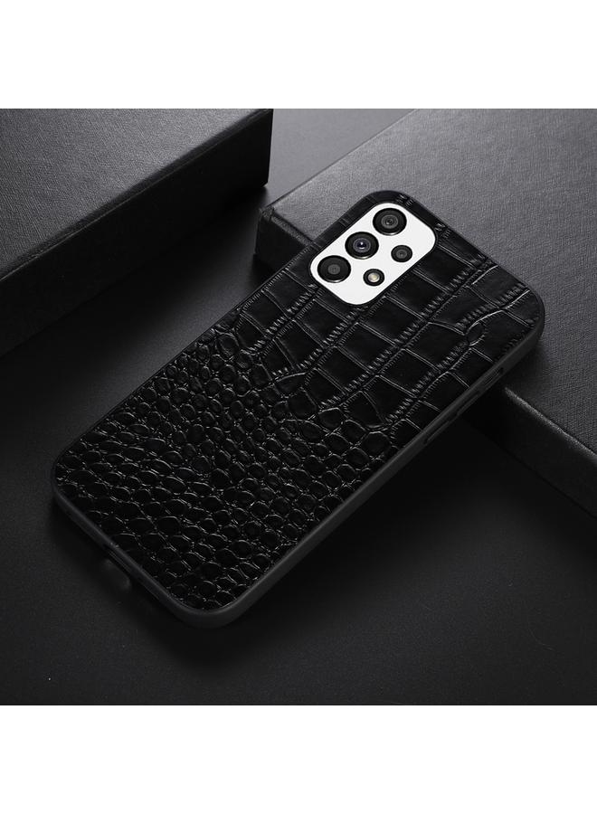 S-TOP Case For Samsung Galaxy A73 5G Crocodile Top Layer Cowhide Leather Case - Image 2