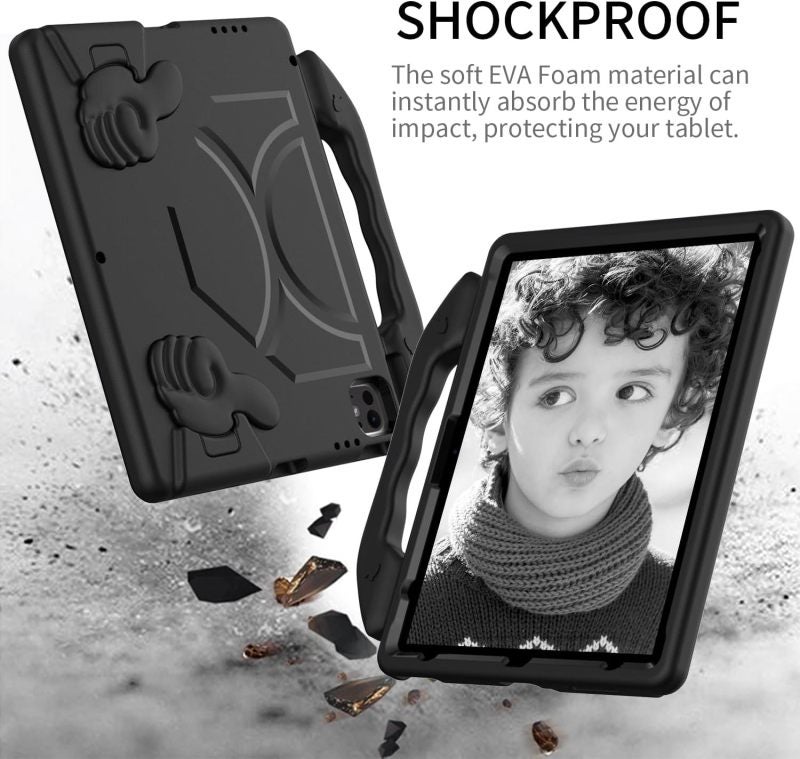 Kids Ipad Case 12.9-Inch 2021 2022 Ipad Pro Ultimate Drop-Proof Protection - Lightweight Built-In Handle Multi-Angle Stand for Kids Learning Play - Image 4