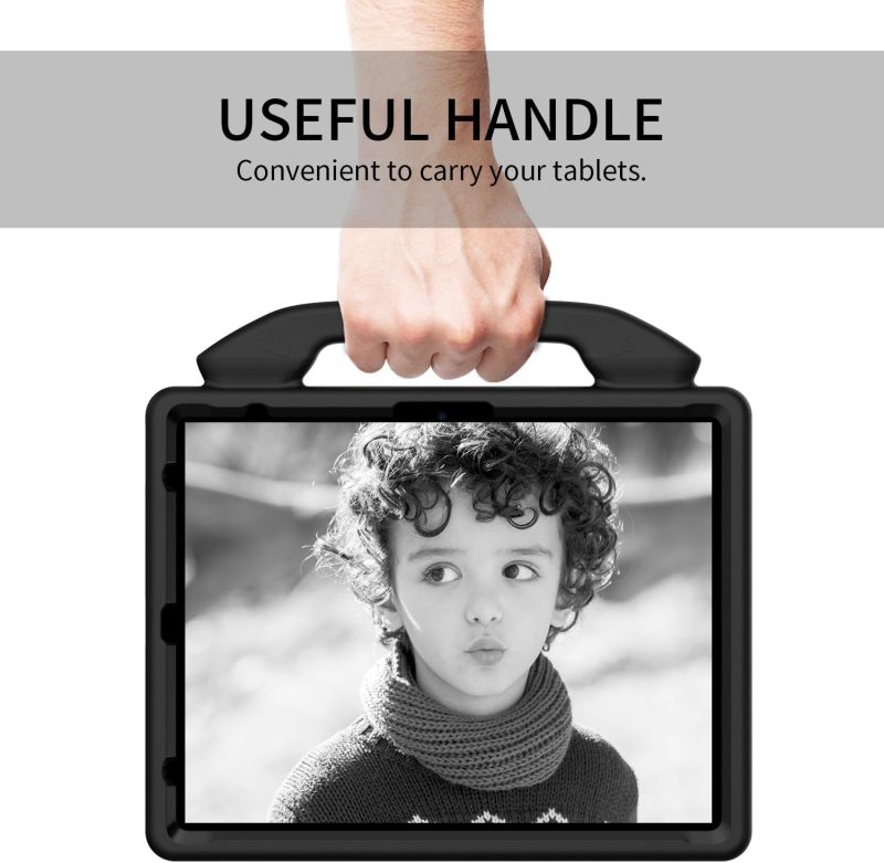 Kids Ipad Case 12.9-Inch 2021 2022 Ipad Pro Ultimate Drop-Proof Protection - Lightweight Built-In Handle Multi-Angle Stand for Kids Learning Play - Image 3