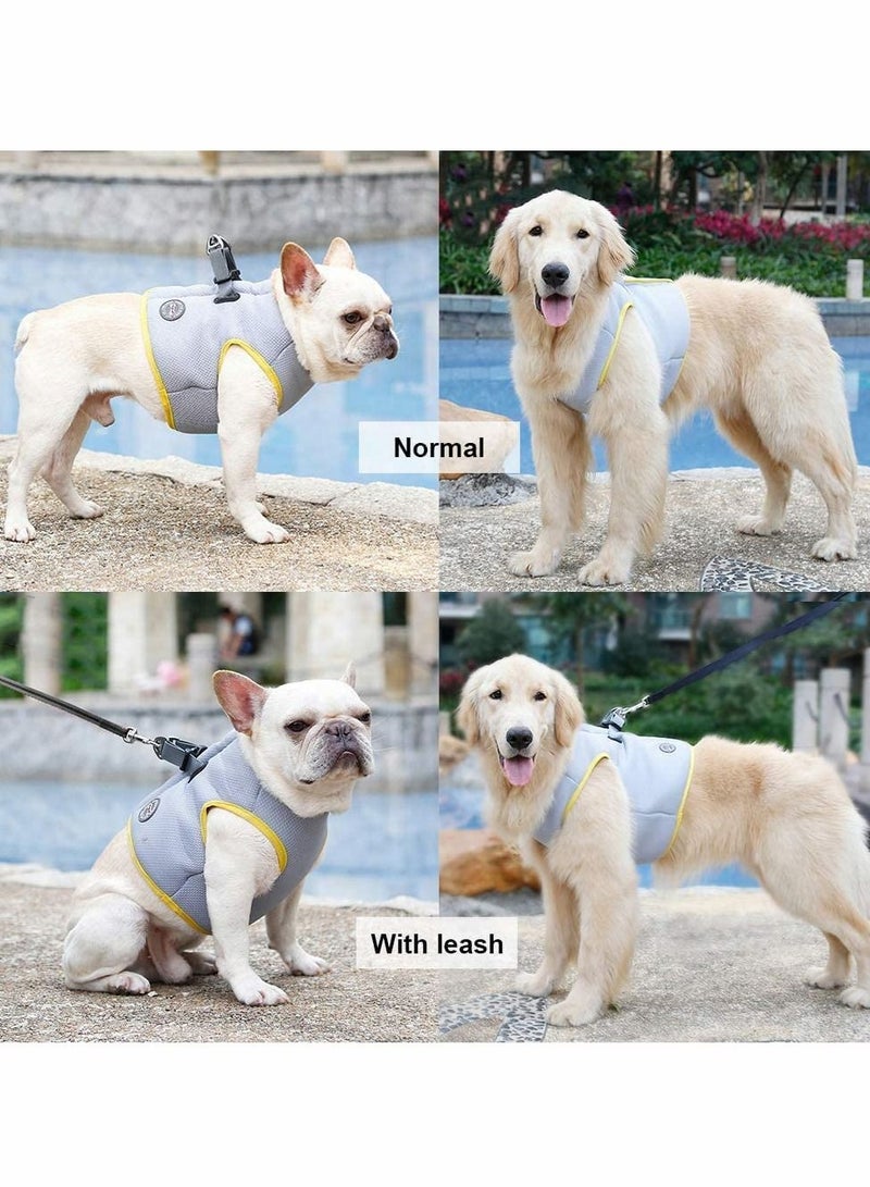 Excefore Dog Harness, Dog Cooling Vest Harness, Breathable Cool Pet Cooler Vest for Outdoor Training Walking Hiking, Summer Cooling Jacket for Small Medium Dogs, Mesh Adjustable Outdoor Training Walking(M)  - Image 2