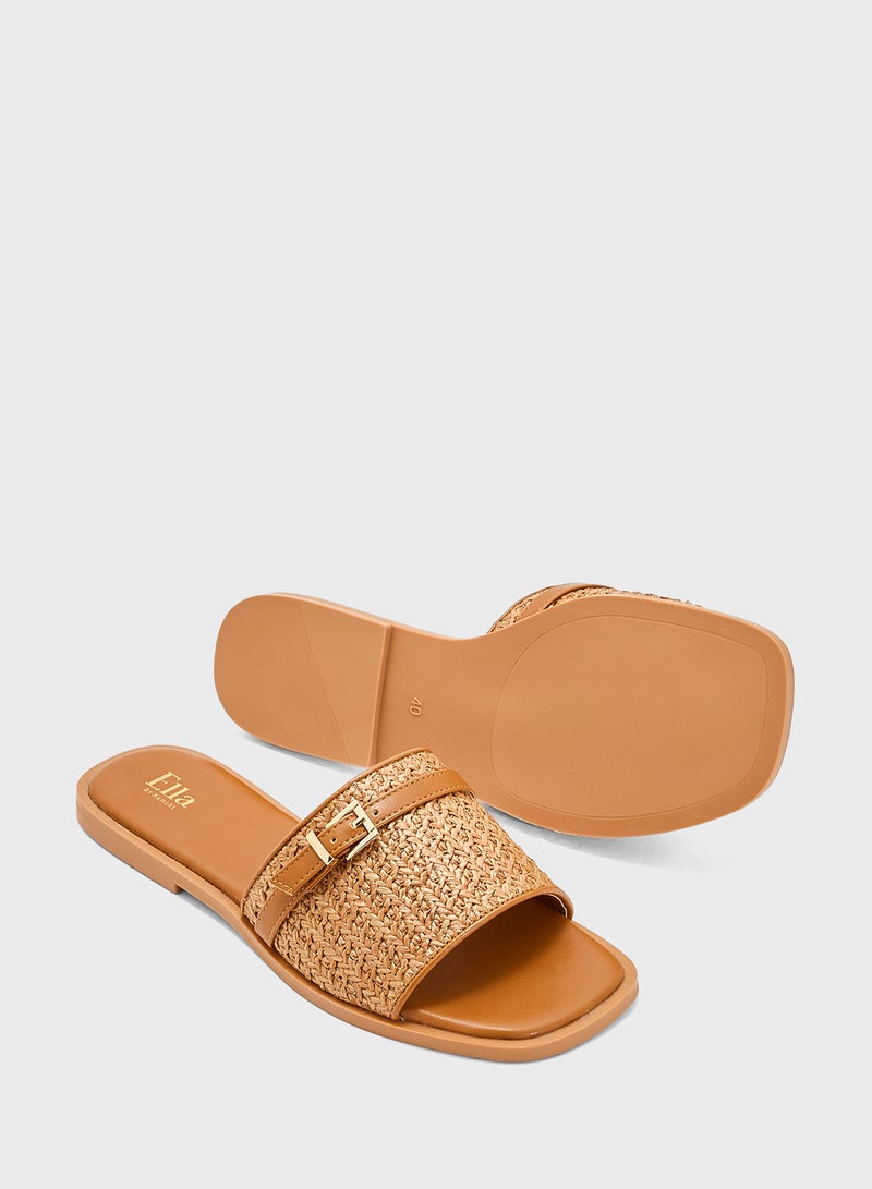ELLA Flat Sandal With Buckle  - Image 3