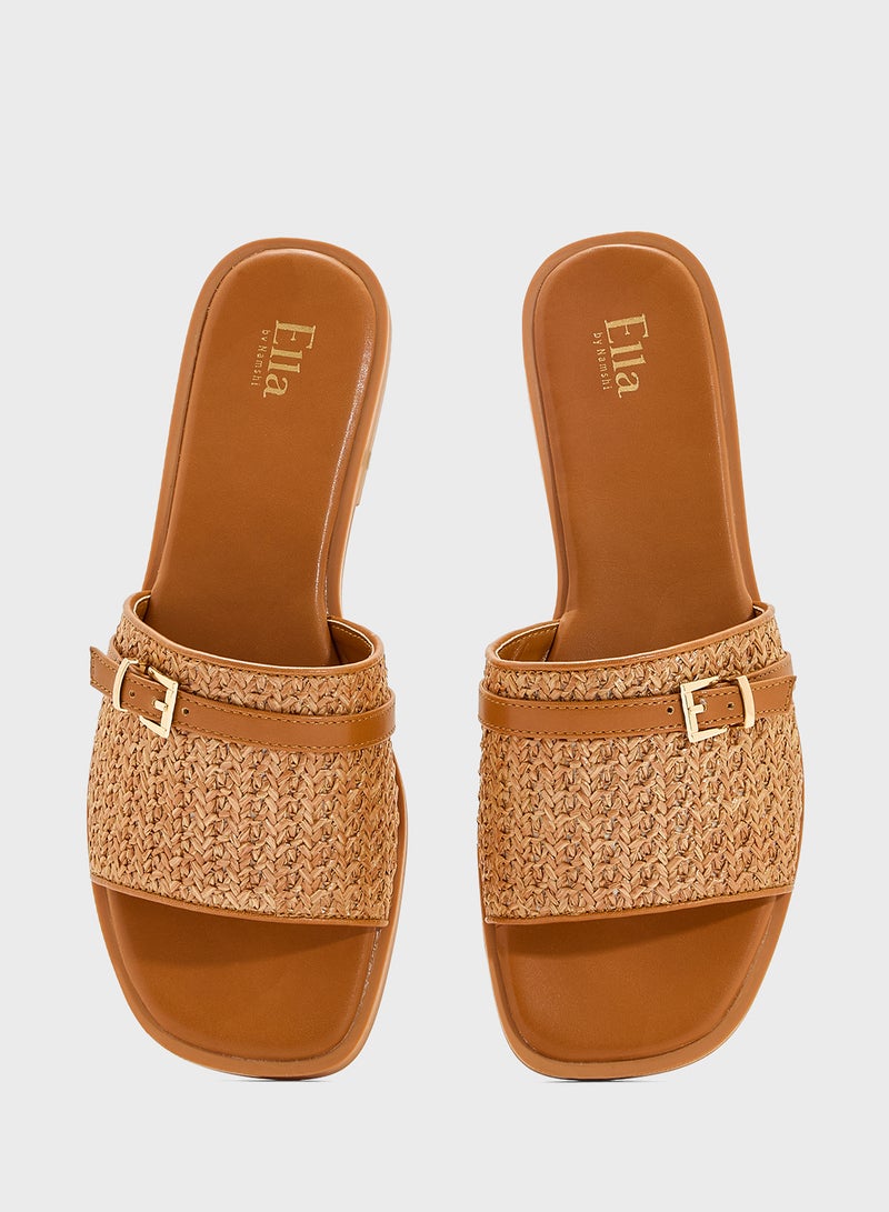 ELLA Flat Sandal With Buckle  - Image 4