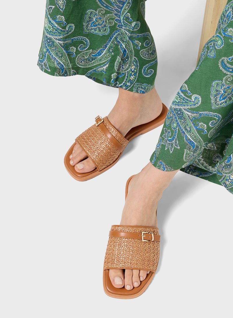 ELLA Flat Sandal With Buckle  - Image 5