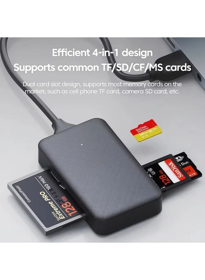 1 عبوة قارئ بطاقة ذاكرة USB-C 4 في 1 محول USB 3.0 بسرعة 5 جيجابت في الثانية لهاتف iPhone 15 وMacBook - Image 5