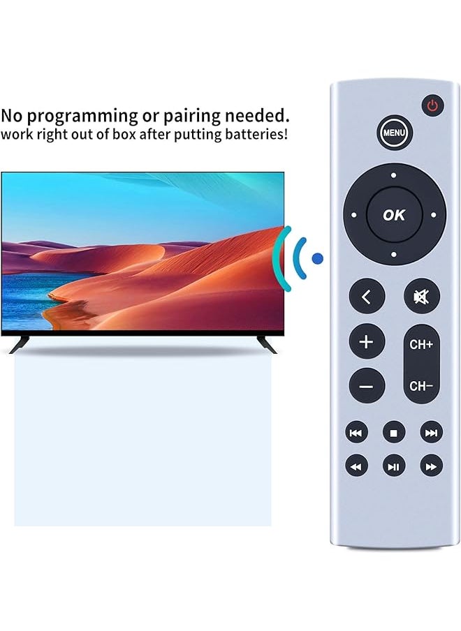 erorex - Universal Replacement Remotefor Tv 4K Tv Box Gen 1 2 3 4 Tv Hd A1469 A1378 A1218 A2843 A2737 A2169 A1842 A1625 A1427 With Voice Control Button No Voice And Siri Function） - Image 1