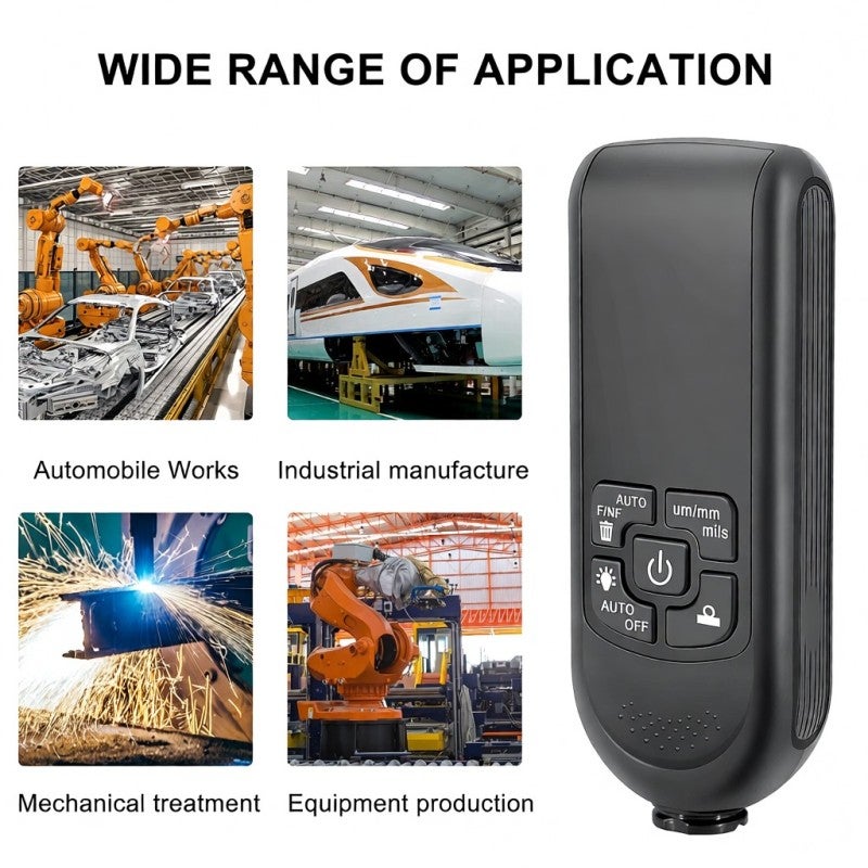 0-2000UM Thickness Gauge: Easy Operation, Digital LCD Display, 3 Probe Modes, Zeroing & Multi-point Calibration Thickness Meter for Car Paint Coating Testing - Image 5