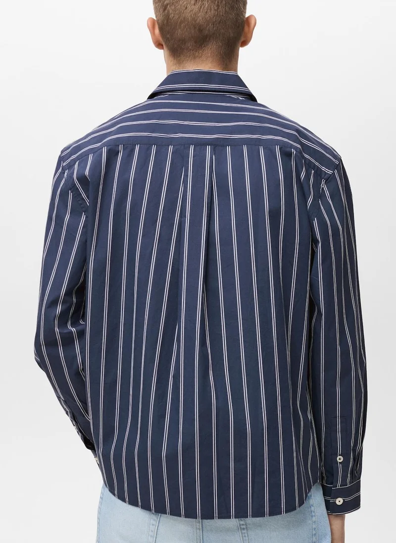 Mango Man Casual Regular-Fit Striped