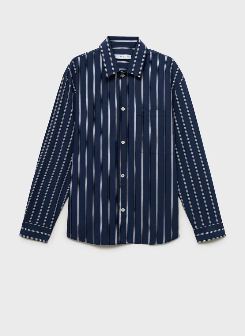 Mango Man Casual Regular-Fit Striped