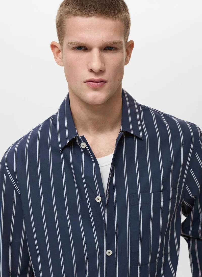 Mango Man Casual Regular-Fit Striped