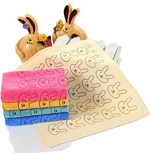 MOM CARE Microfibre Face Towels for Babies -Extra Soft/Quick Dry/Strong Water Absorbent/Bathing Towel for Kids,Boys and Girls (Pack of 6 i) Multi Color L-24cm X B-24cm for Newborn and Above - Image 2