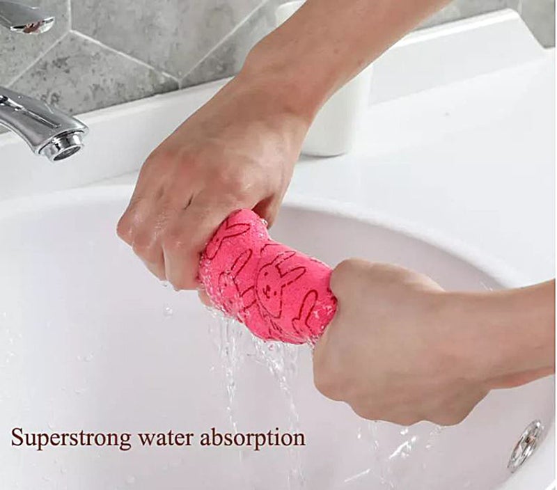 MOM CARE Microfibre Face Towels for Babies -Extra Soft/Quick Dry/Strong Water Absorbent/Bathing Towel for Kids,Boys and Girls (Pack of 6 i) Multi Color L-24cm X B-24cm for Newborn and Above - Image 3
