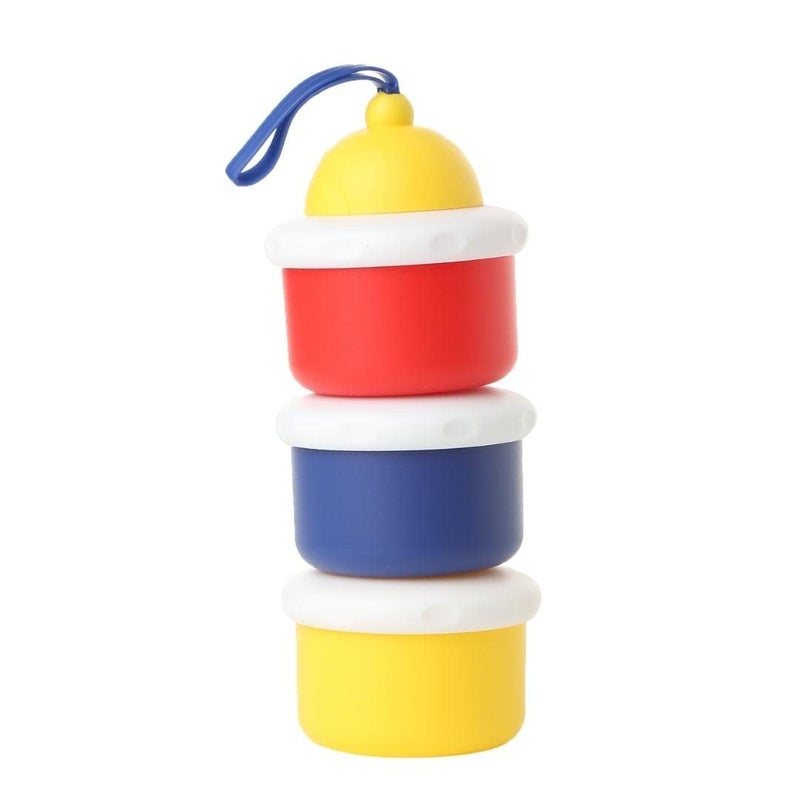 Moppets موزع حليب الأطفال/مسحوق الحليب المحمول ثلاثي الطبقات من موبتس | خالي من BPA، للأطفال/الرضع/الصغار، أزرق-بنفسجي - Image 1