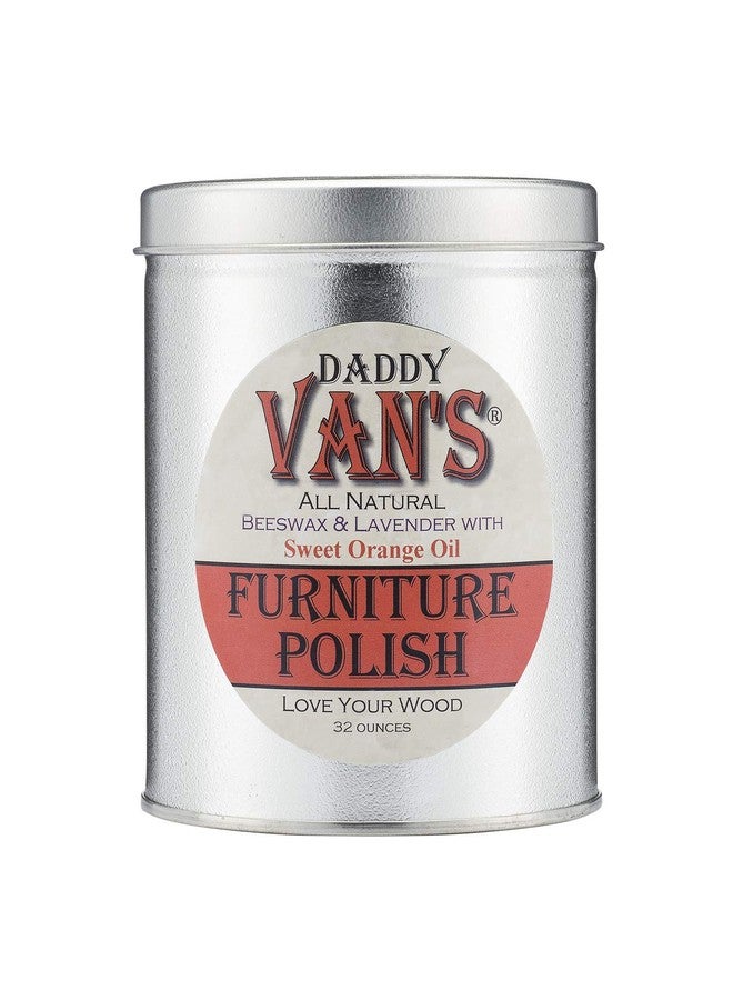 Daddy Van's All Natural Beeswax & Lavender with Sweet Orange Oil Furniture Polish - 32 Ounce Economy Size - Image 1