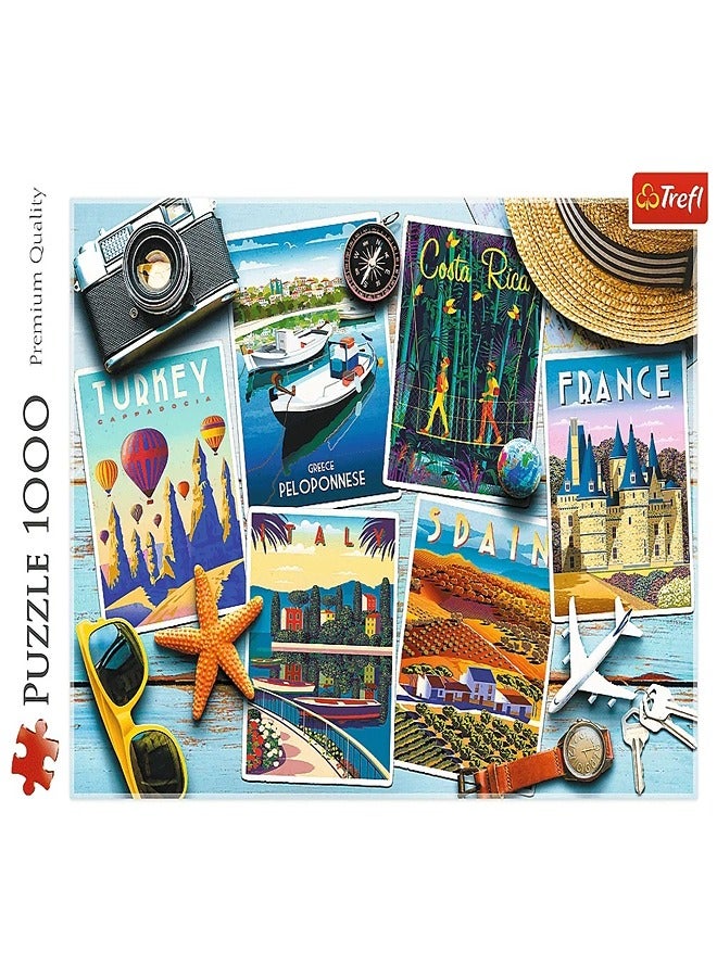 Trefl - Puzzle Holiday postcards - 1000 Pieces  - 10714 - Image 3
