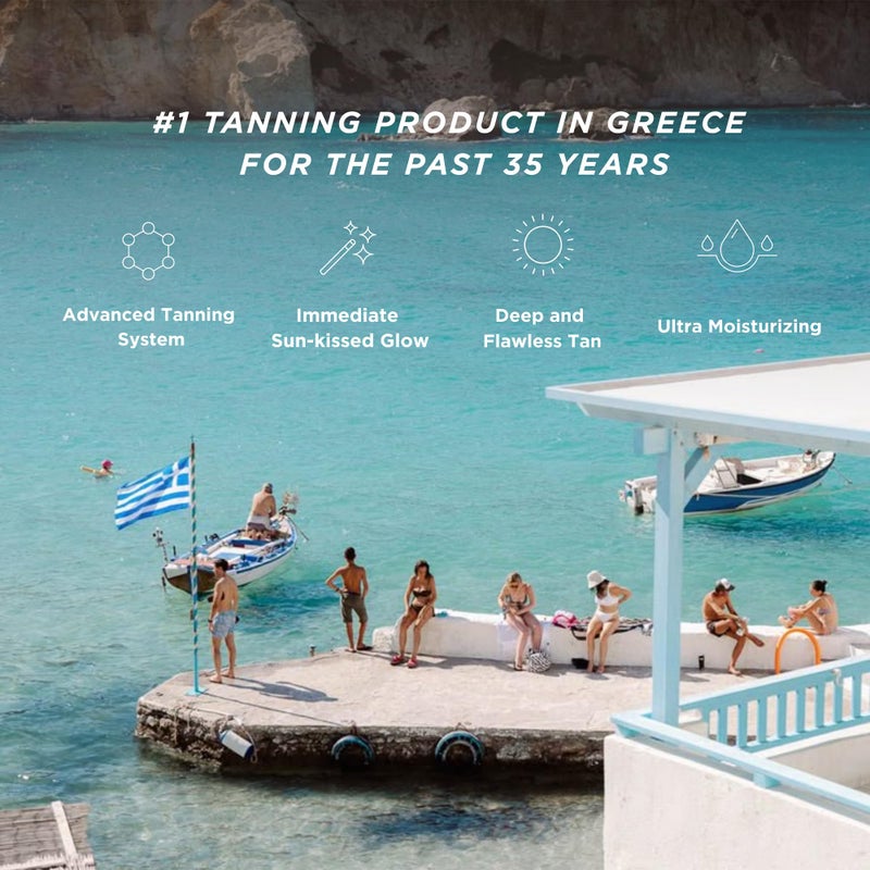 Carroten Intensive Tanning Gel | Browning Indoor/Outdoor Tan Accelerator | Non-Greasy, Water-Resistant with Carrot and Coconut Oil | Vitamin A & E For Moisture & Hydration | Made in Greece | 5 Fl Oz - Image 4