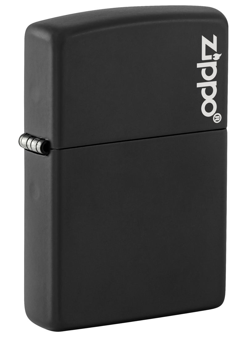 Zippo 218ZL Black Matte with Zippo Logo Windproof Lighter - Image 1
