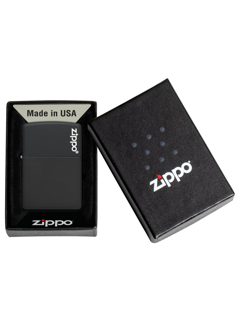 Zippo 218ZL Black Matte with Zippo Logo Windproof Lighter - Image 5