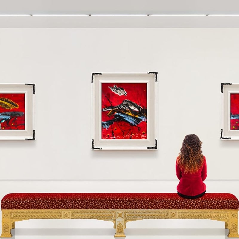 مجموعة علاقات الصور السوداء 550 قطعة خطافات مثلثة مسننة متينة للإطارات والصور والملصقات - Image 5