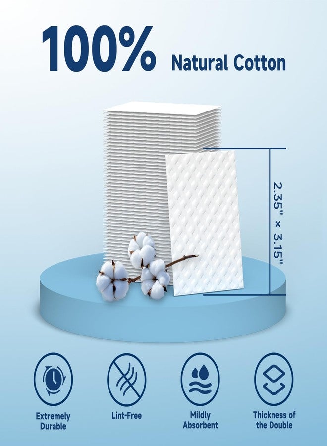 HMTM Cotton Pads, 100% Pure Cotton and Lint Free, 200 Count, Cotton Rounds for Face, Natural for Makeup Remover, Nail Polish Remover, Suitable for All Skin Types - Image 2